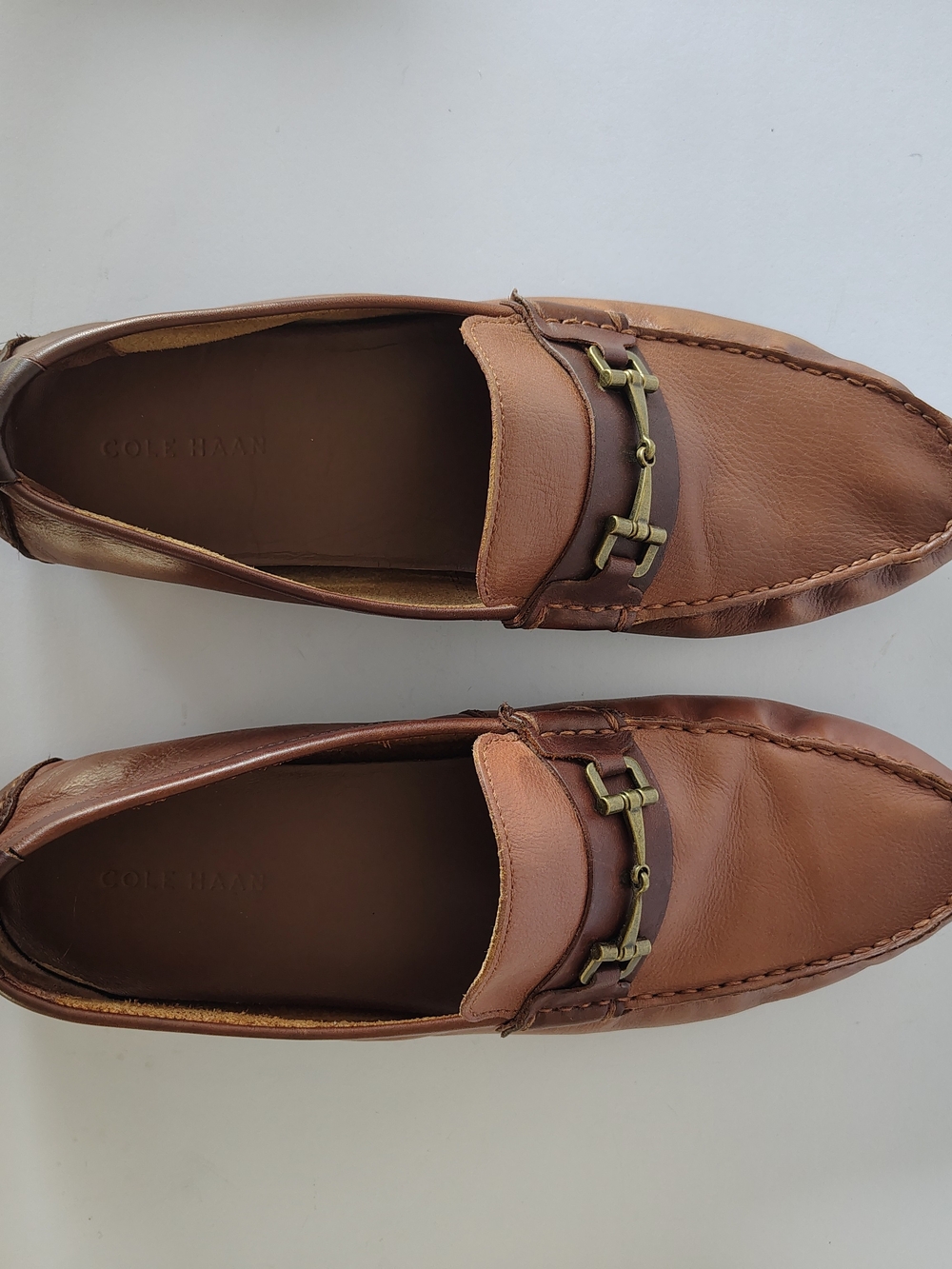 Cole Haan Men's Brown Leather Bit Loafers - Picture 9 of 9